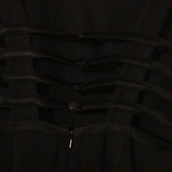 Petite  Black  Cocktail Backless Andrea Polizzi for Rex Lester Evening Dress - Picture 6 of 9